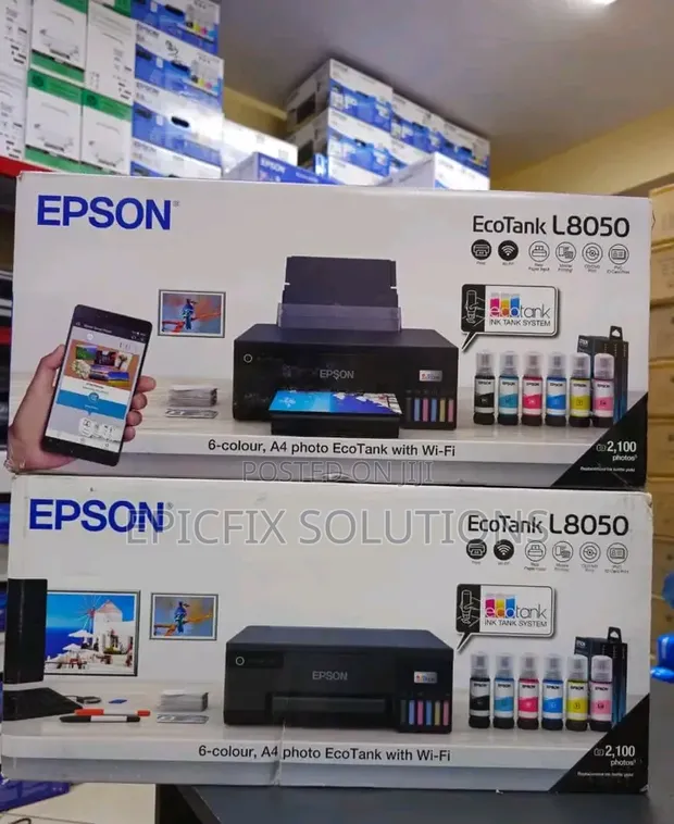 Epson L8050 6-Color Wireless Printer (Brand New) - 1