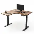 1.4M Dual Motor Electric Standing Curved Desk - 1