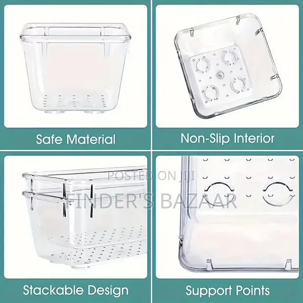 28pc Set Acrylic Drawer Organizer Bins - 1