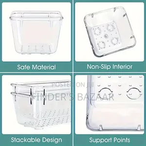 28pc Set Acrylic Drawer Organizer Bins