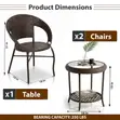 2-Seater Rattan Outdoor Set - 5