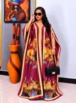 Dera ya Silk ya Prints za Kiafrika - Free Size - 3