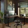 140cm L-Shaped Standing Desk ya Umeme (Dual Motor) - 1