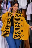 Printed Asili Poncho/Shawl with Hands - 5