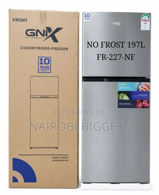 Gnix 197 Litres NO FROST FR-227-NF Double Refrigerator - 1