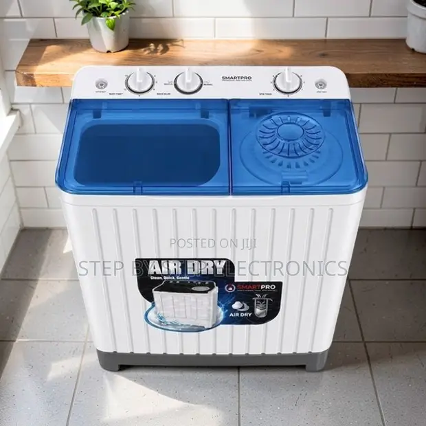 Smartpro 10Kg Twin Tub Mashine ya Kufulia - 1