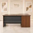 1.6m L-Shaped Executive Office Table with Drawers - 4