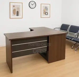 1.6m L-Shaped Executive Office Table with Drawers
