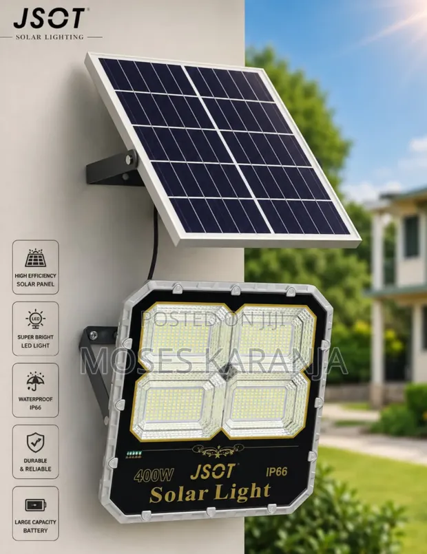 JSOT 400W Nguvu Kubwa Solar Lamp ya Nje - 1