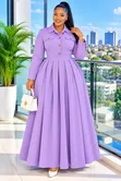 Maxi Dress Nzuri Yenye Kola - Kituo cha Zara - 1