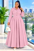 Maxi Dress Nzuri Yenye Kola - Kituo cha Zara - 2