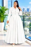 Maxi Dress Nzuri Yenye Kola - Kituo cha Zara - 4