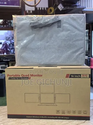 Portable 14-Inch Quad Monitor Screen Extender