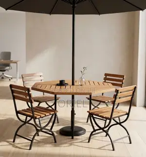 Modern Wooden Outdoor Dining Set