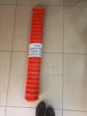 Orange Safety Net for Construction Sites
