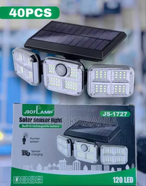 Mwanga wa Usalama wa Solar wenye Motion Sensor wa Nje