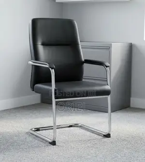 Kiti cha Wageni cha Ofisi cha Ngozi cha Ergonomic