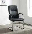 Kiti cha Wageni cha Ofisi cha Ngozi cha Ergonomic - 3