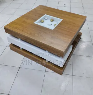 Elegant Solid Wood Square Coffee Table