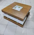 Elegant Solid Wood Square Coffee Table - 1
