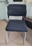 Kiti cha Ofisi cha Ngozi cha Mgeni, Nyeusi - 2