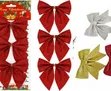 Seti ya Vipande 3 vya Ribbon za Krismasi Nyekundu Zenye Mng'aro - 2