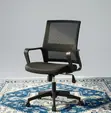Adjustable Mid-Back Office Chair - Black - 1