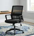 Adjustable Mid-Back Office Chair - Black - 4