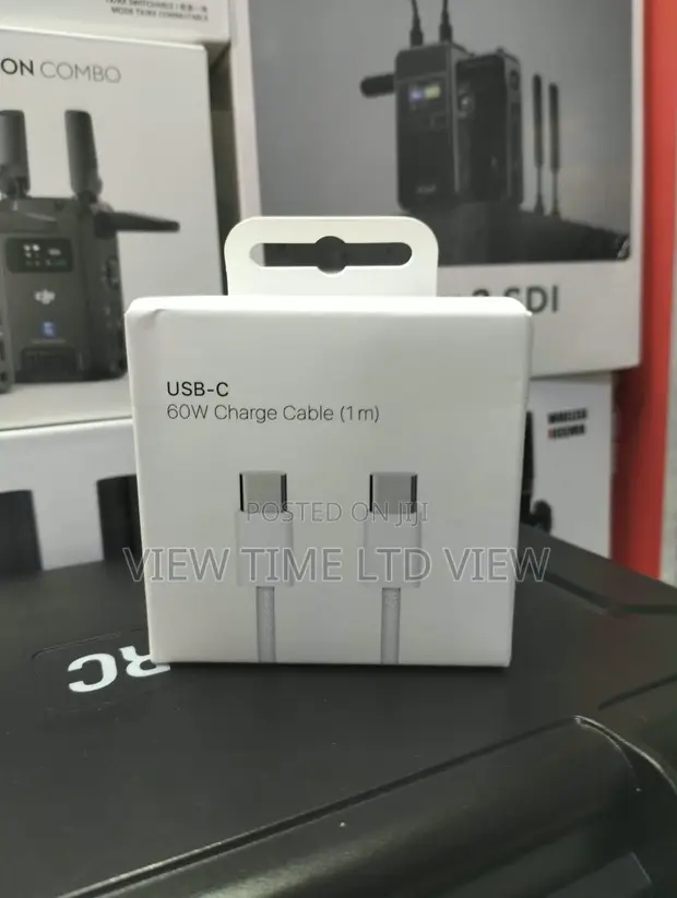 60W USB-C to USB-C Charge Cable 1m - White - 1