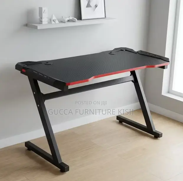 140cm LED Gaming Desk - Nyeusi - 1