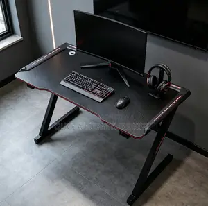 140cm LED Gaming Desk - Nyeusi