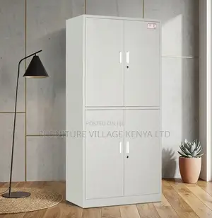 Steel 4-Door Lockable File/Storage Cabinet