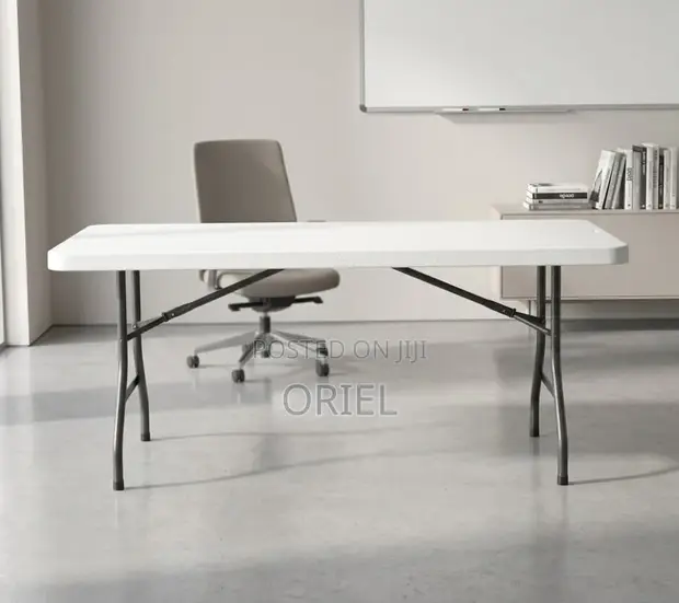 180cm White Foldable Office Table - 1