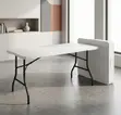 180cm White Foldable Office Table - 3