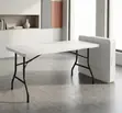180cm White Foldable Office Table - 4