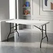 180cm White Foldable Office Table - 5