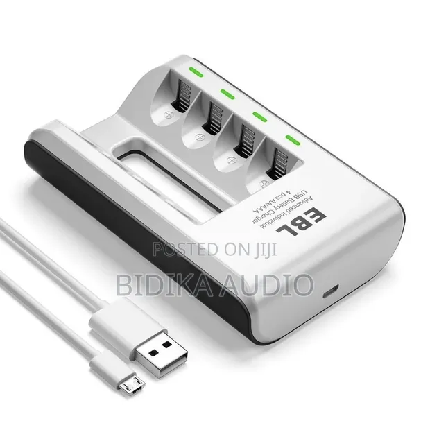 EBL Smart AA/AAA Ni-MH & Ni-CD Battery Charger Zinazoweza Kuchajiwa - 1