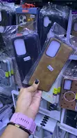 Kifaa cha Ulinzi cha Faux-Leather chenye Muundo kwa Samsung Galaxy A54 - 1