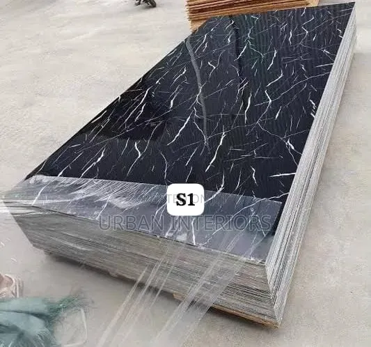 Black Marble Sheets for Modern Interiors - 1
