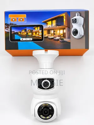 Rotating Bulb Camera EQ9 - 2 Lens, 4G
