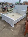 Brand New White Paneled Bed with Built-in Side Cabinets (5x6 / 6x6) - 1