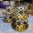 12pcs Golden Cup and Saucer Set - 2