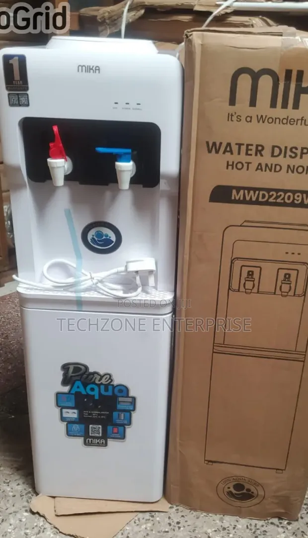 Mika Water Dispenser Milango 2 - Nyeupe/Nyeusi - 1