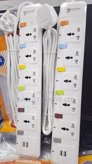 Prime Power 5-Way Extension Cable na USB Ports 2