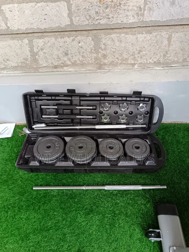 York 50kg Dumbbell Set - 1