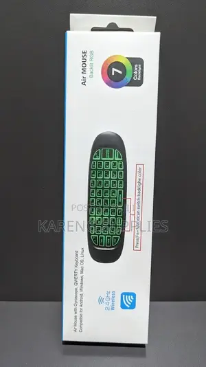 Air Mouse with RGB Backlit Keyboard