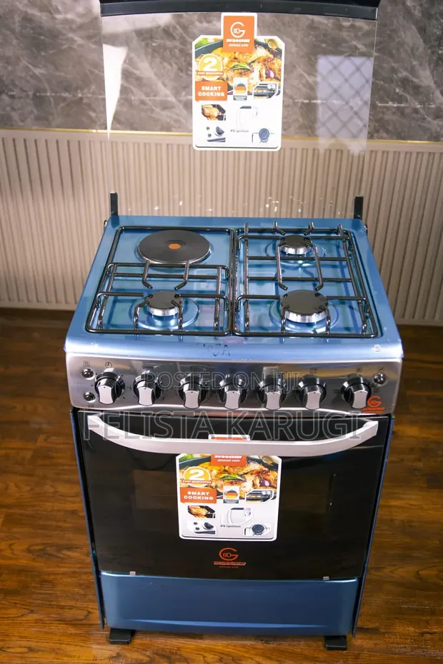 Euroken 60x60 Jiko la Gesi na Jet Valve & Auto Timer - 1