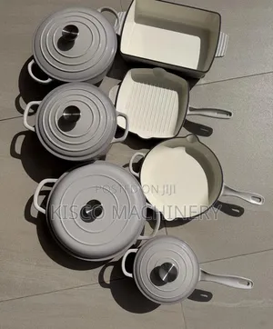Set ya Vyombo vya Kupikia vya Enamel Cast Iron Vipande 11