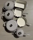 Set ya Vyombo vya Kupikia vya Enamel Cast Iron Vipande 11 - 1