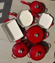 Set ya Vyombo vya Kupikia vya Enamel Cast Iron Vipande 11 - 3